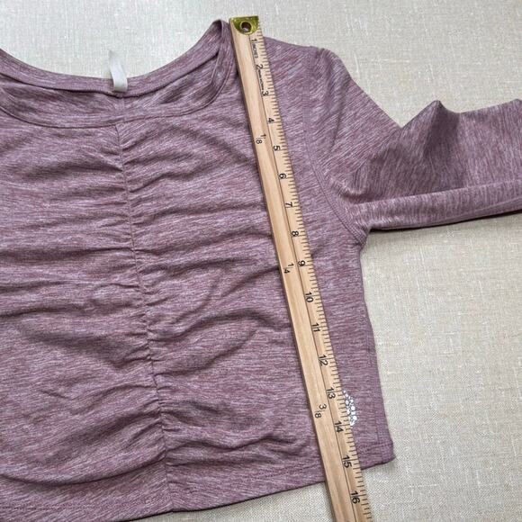 Free People Movement Swerve Crop Top Heather Mauve Small - Picture 10 of 11